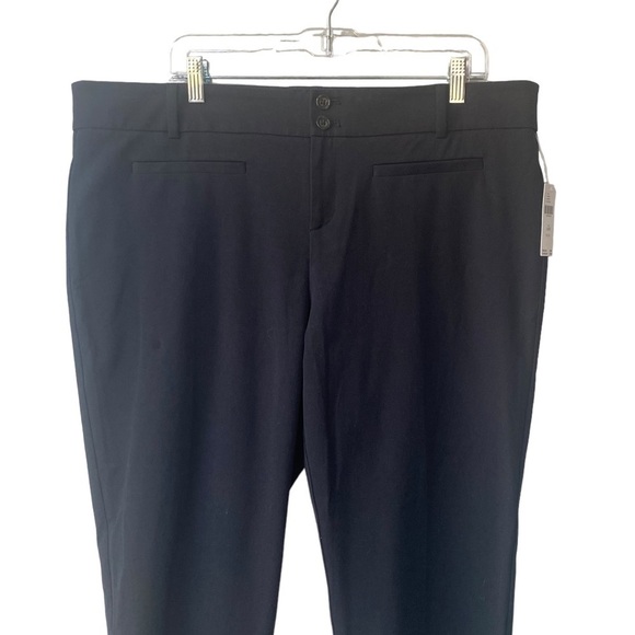 Anthropologie The Essential Slim Pant Size 18 NEW Black Office Stretch Ankl - Picture 5 of 12